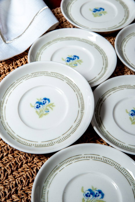 Hermia Mimoza Juego de 6 Platos de Porcelana de 12 cm